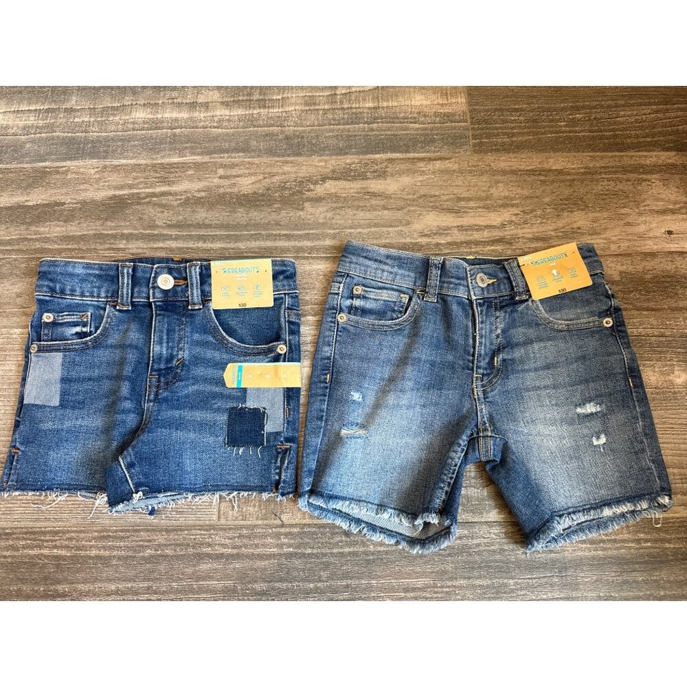 ThereAbouts  Girl's size 6 Jean Shorts 2 pairs Denim NEW